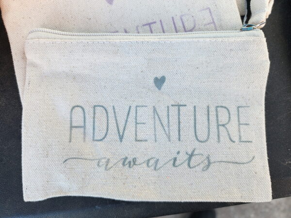 Personalized Canvas Zipper Pouch (Small)